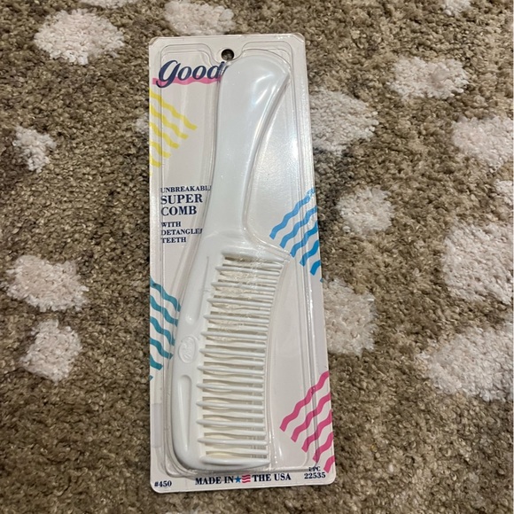 VINTAGE‎ GOODY  UNBREAKABLE SUPER COMB DETANGLER RETRO - Picture 1 of 4